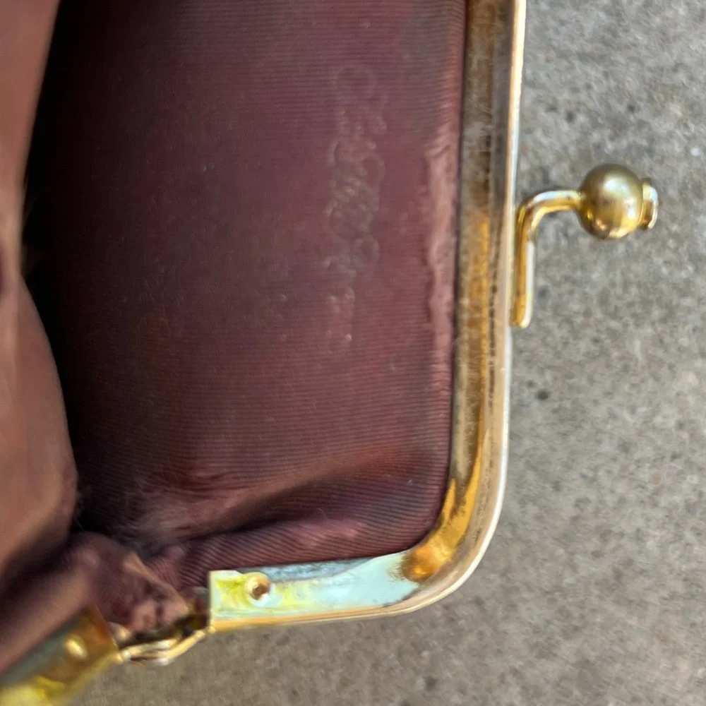 Vintage Louis Vuitton Brown Multi Leather Coin Purse 1960's RARE - Picture 10 of 12